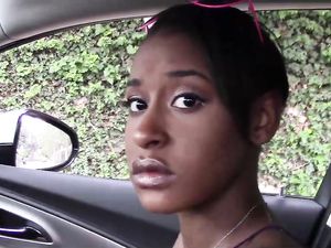 black tv tits - 8:12 Fuck A Black Teen Hottie Outdoors And Cum On Her Face